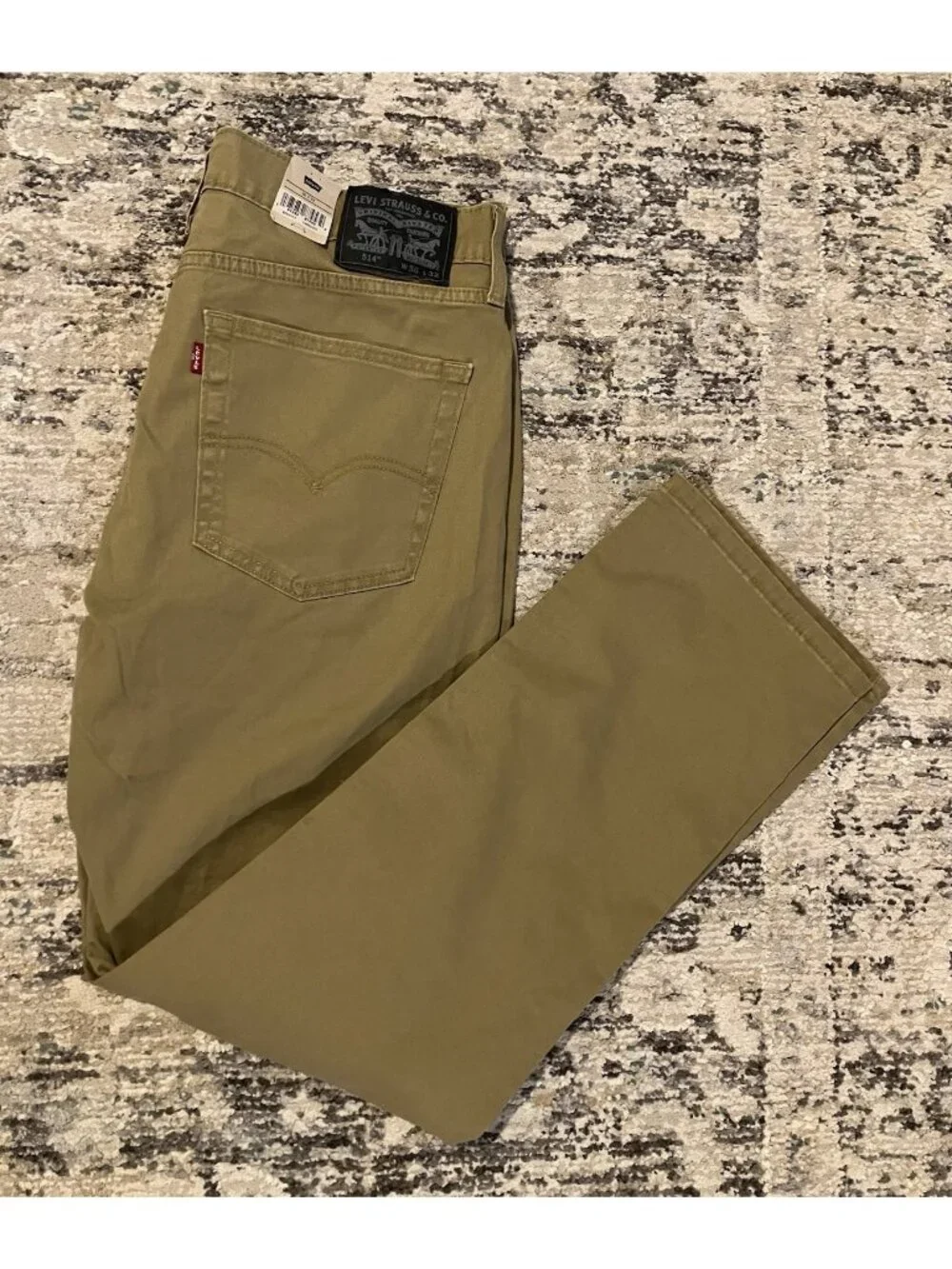 NWT Men's Levi's 514 Straight Fit Stretch Pants 36x32 British Tan